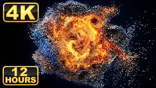 4K OLED Cosmic Vortex Screensaver | Relaxing Particle Flow
