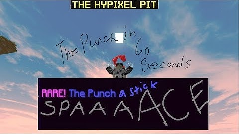 How to make people FLY in 60 Seconds | Hypixel Pit