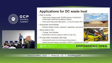 OCP, energy, data centres and society: new applications and metrics