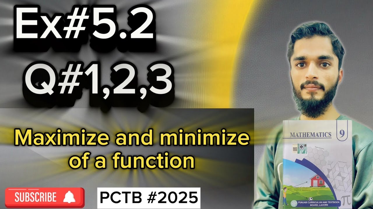 9th Class Math Newbook 2025 Exercse 5.2 || PCTB || Linear equations and ...