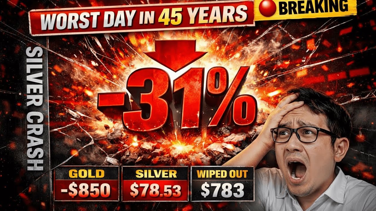 SILVER'S WORST DAY IN 45 YEARS! -31% Crash Explained (Gold Down $850)