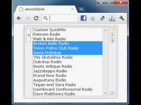 how to quickmix chrome pandora extension youtube