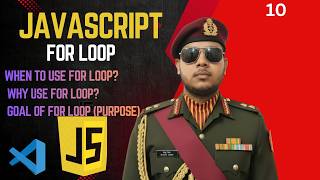 JavaScript For Loop Tutorial: When to Use, Why Use & Goal Explained |dry run table form |looping