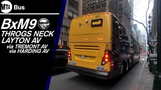 「MTA Bus」2021 Prevost X3-45 1427 BxM9 marching down Madison Avenue