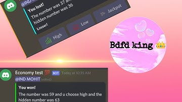 Bdfd high-low command with button latest command