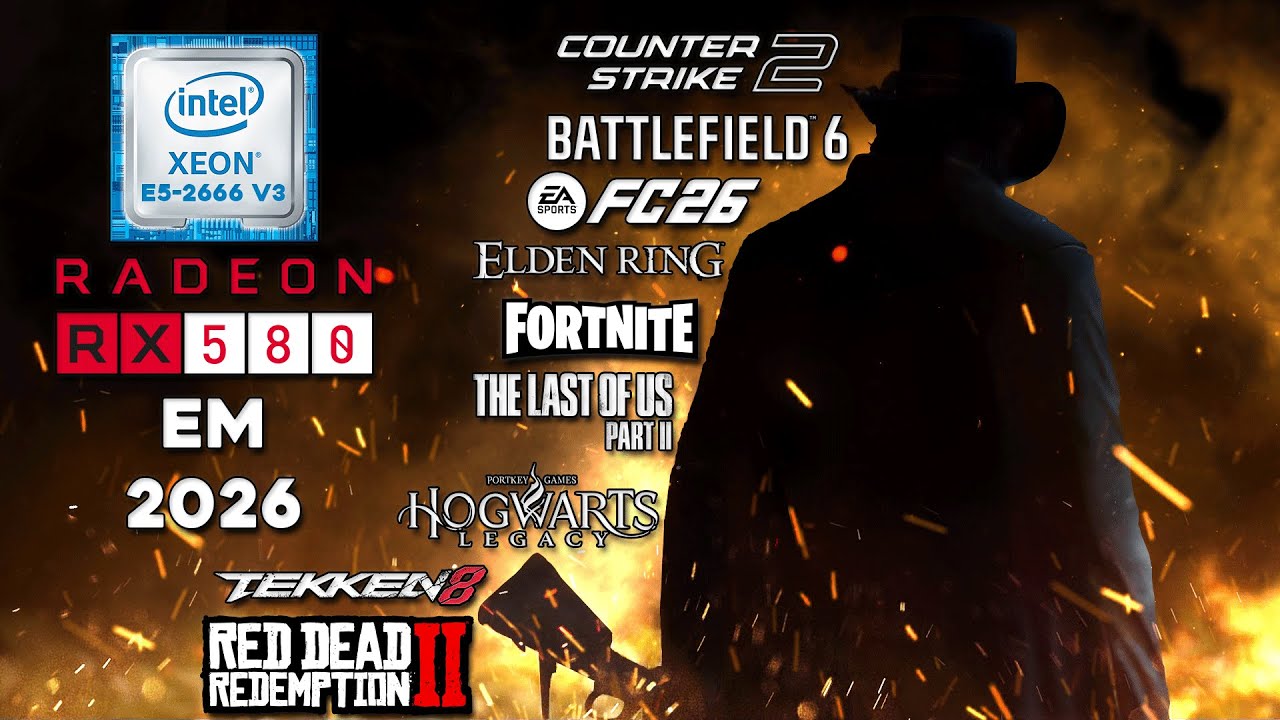 XEON E5 2666 V3 E RX 580 2048SP EM 2026 24 GAMES TESTADOS YouTube 