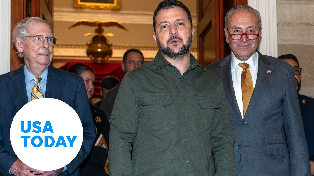 President Zelenskyy meets with leaders on Capitol Hill | USA TODAY