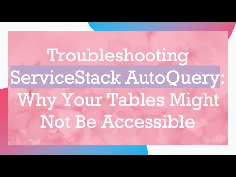 Troubleshooting ServiceStack AutoQuery: