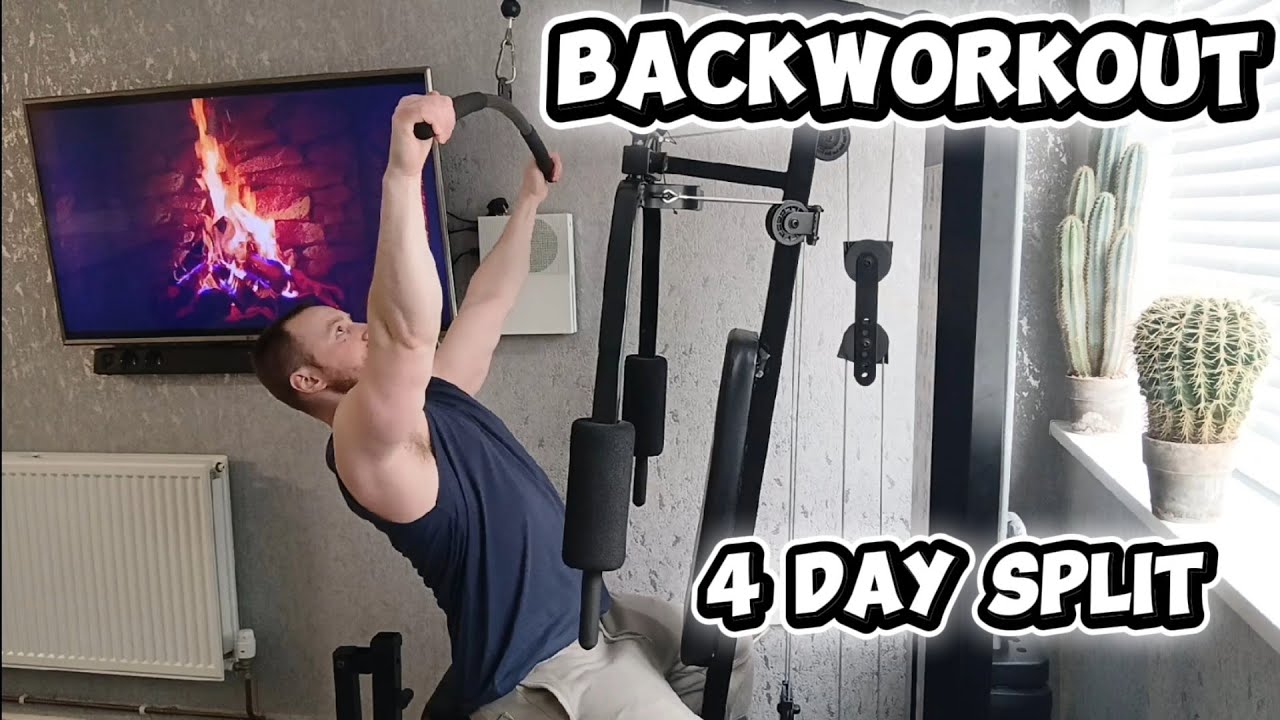 Natural Bodybuilding Best For HYPERTROPHY 4 Day Split backworkout - YouTube