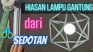 Cara membuat hiasan lampu minimalis dari sumpit