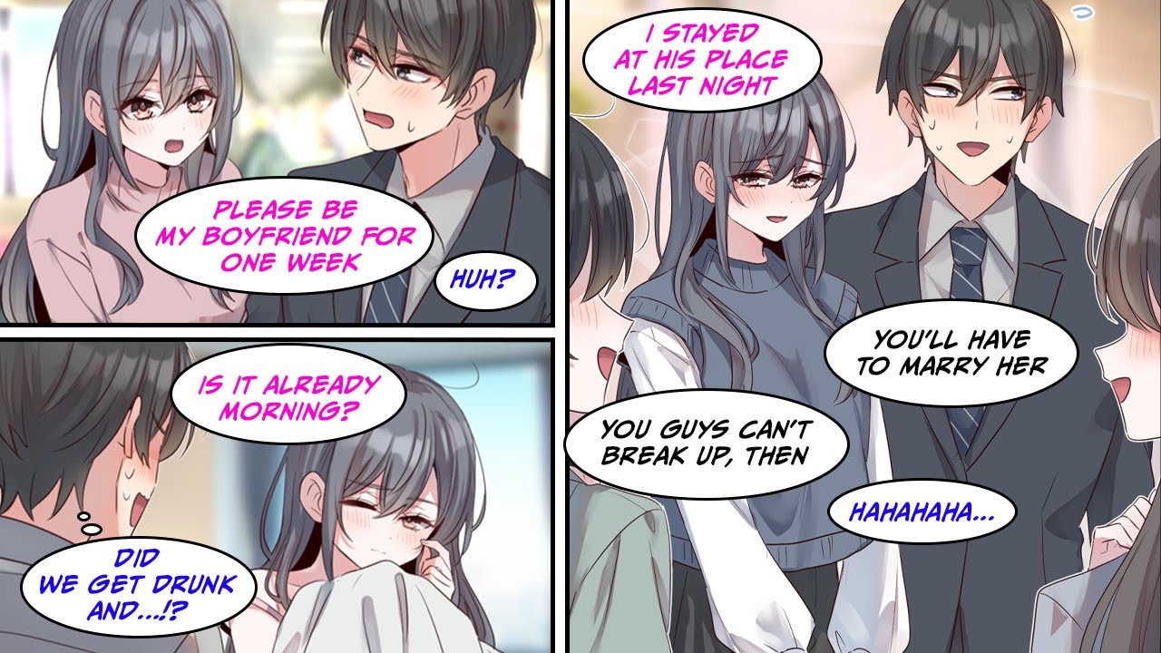 [Manga Dub] A cute junior colleague desperately asked me to be her boyfriend for just one week