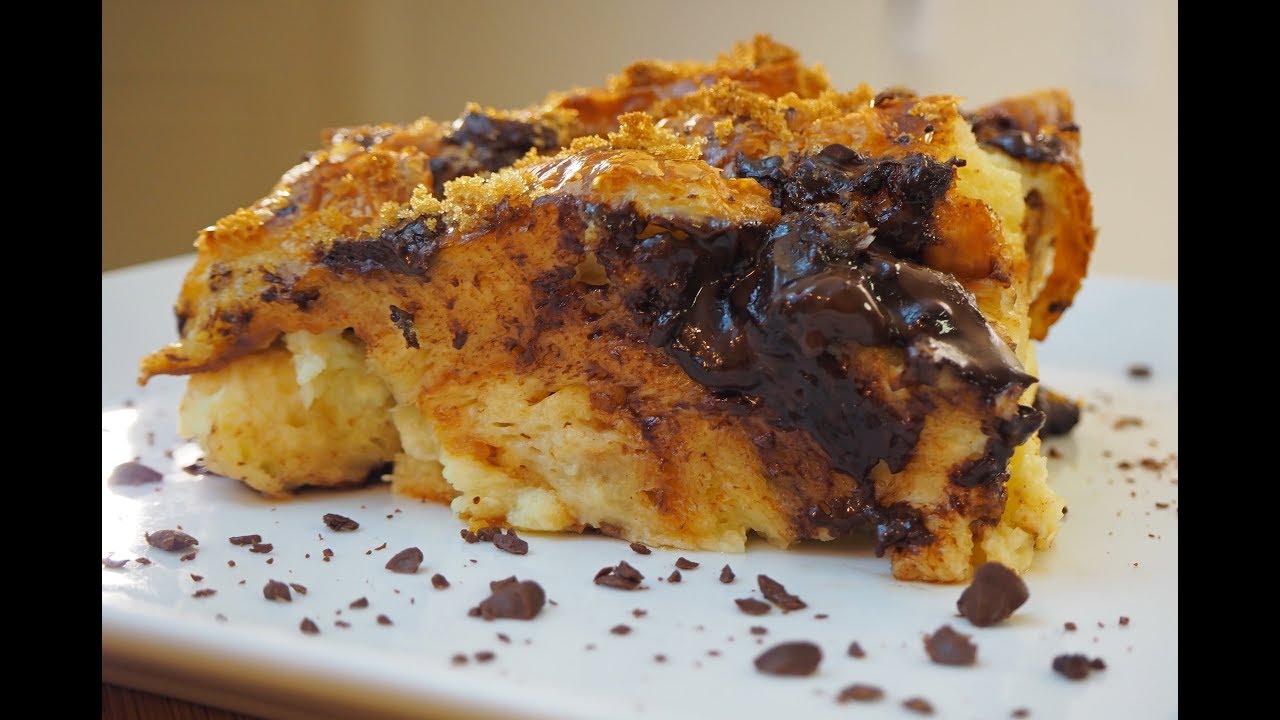 Chocolate Croissant Pudding Youtube