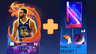 CLAIMING DARK MATTER CURRY! +4 FREE DARK MATTERS FROM TOP 1 REWARDS! | NBA 2K Mobile