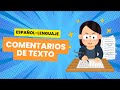 🔵 Cómo hacer un comentario de texto