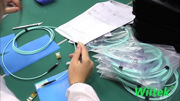 Wiitek SFP+ QSFP+ QSFP28 DAC AOC Cable Production