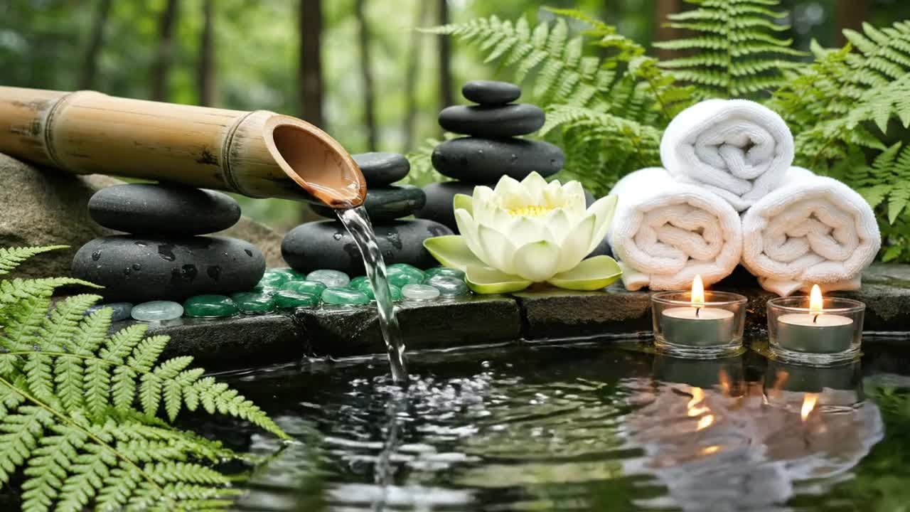 Relaxing Music & Water Sounds for Meditation 🌿 Calm Mind, Relieve Anxiety, Stress & Depression