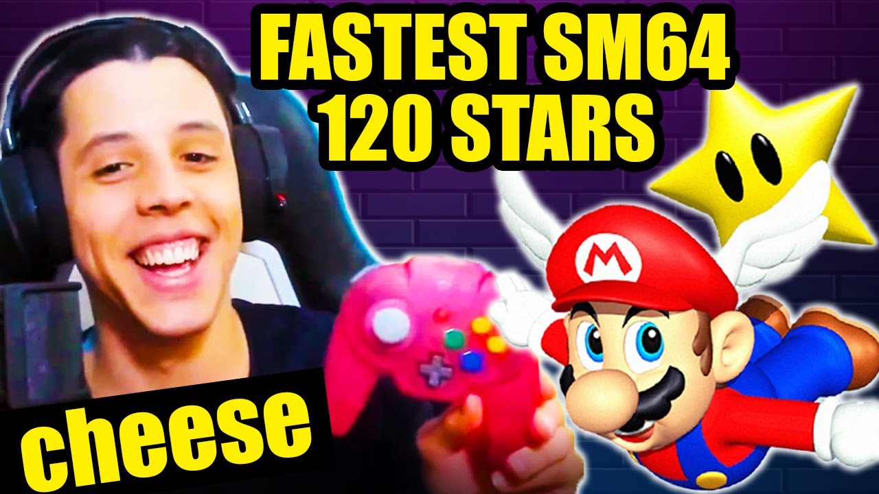 Super Mario 64 120 stars World record holder - Allan Alvarez Alias cheese