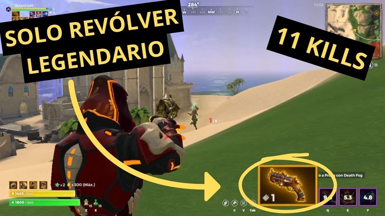 SOLO REVÓLVER LEGENDARIO (11 kills) - Realm Royale Reforged
