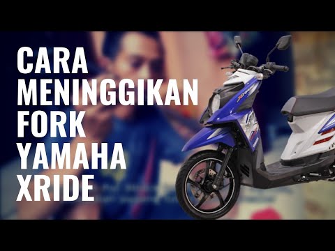 Cara meninggikan shock depan Yamaha Xride YouTube