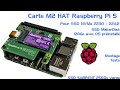 Carte raspberry pi 5 m2hat pcie et makerdisk nvme ssd 128go