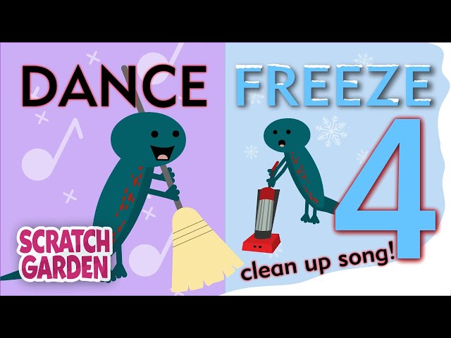 Fun and Lively Dance Freeze Clean Up Song by Scratch Garden — Eightify