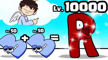 PRO vs HACKER vs DIOS en MERGE ALPHABET LORE RUN !! - DeGoBooM