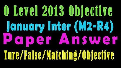 O Level Doeacc/Nielit  2013 Jany Solve Question  INTERNET  (M2-R4)Paper In English (Objection Type)