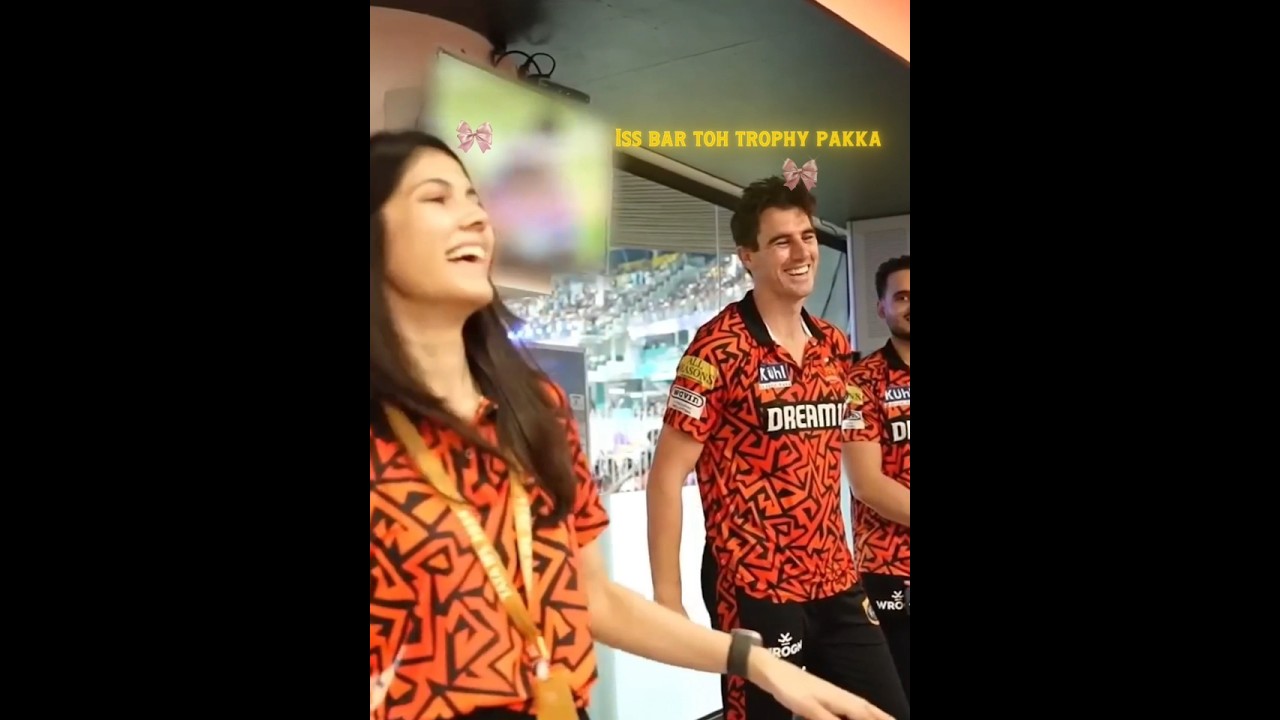 Pat Cummins is gone&hellip; straight into love 😁❤️ #srh #kavyamaran #ipl #shorts
