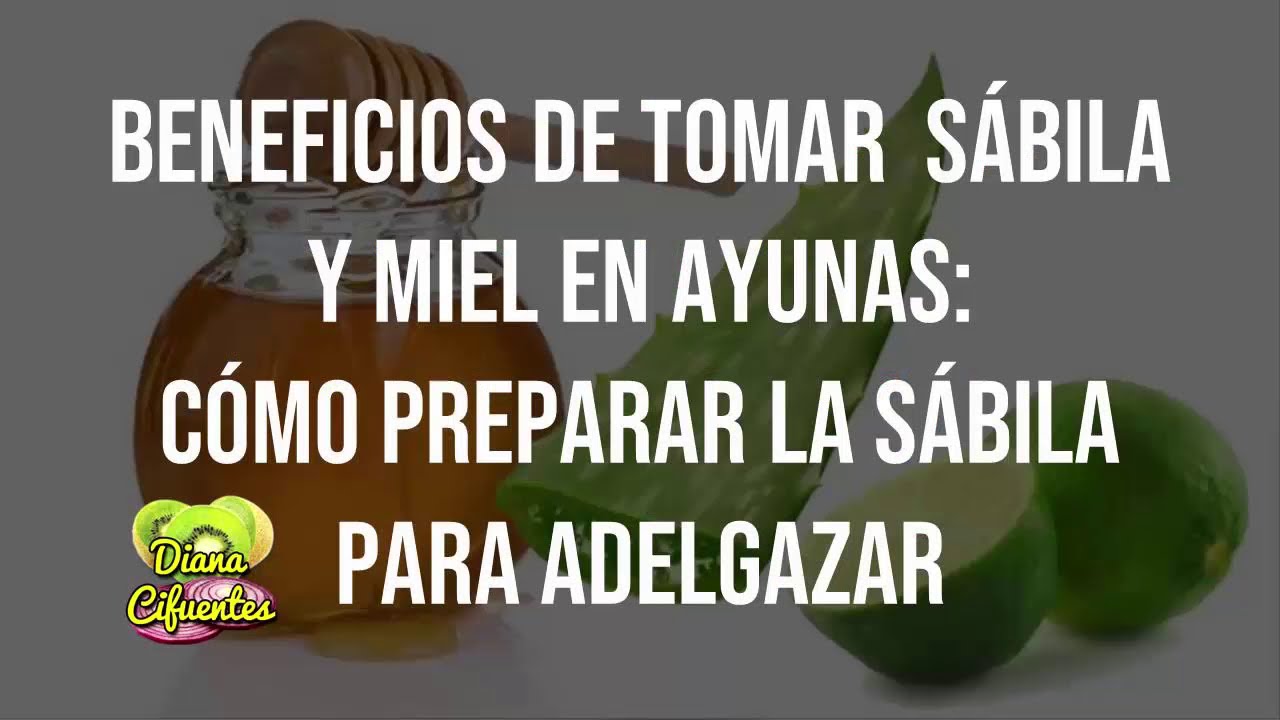 Como tomar la sabila para bajar de peso rapido