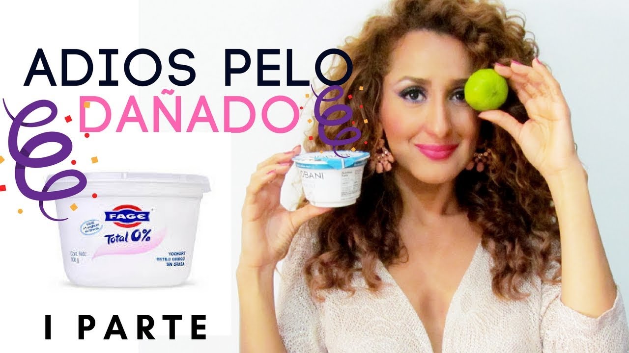 YOGUR MASCARILLA CASERA para Rizado SECO Y MALTRATADO.. - YouTube