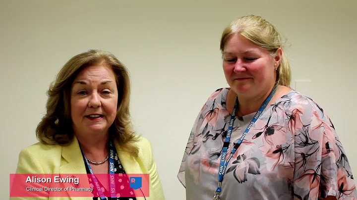 Julie Clough and Alison Ewing thank pharmacy staff