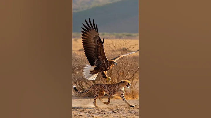 Strong Eagle Captures Cheetah and Flies to Nest #wildlife thumbnail