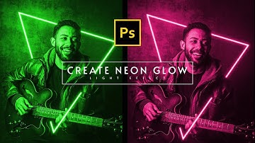 Neon Light Effect Photoshop  ( Photoshop tutorial, Neon Effect )  #asmaqamar