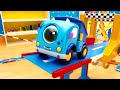 🚙 Машинки Мокас – Серия 4 – Машинки строят гоночный трек | Новый мультик для детей про машинки