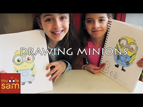 ART CHALLENGE! Drawing Minion Bob | Mugglesam - YouTube