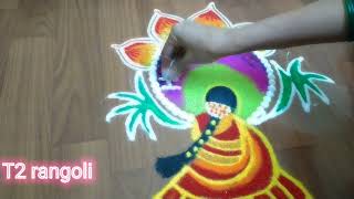 Easy & Simple sankranti #Rangoli designs/ Sankranti Muggulu designs /sankranti kolam