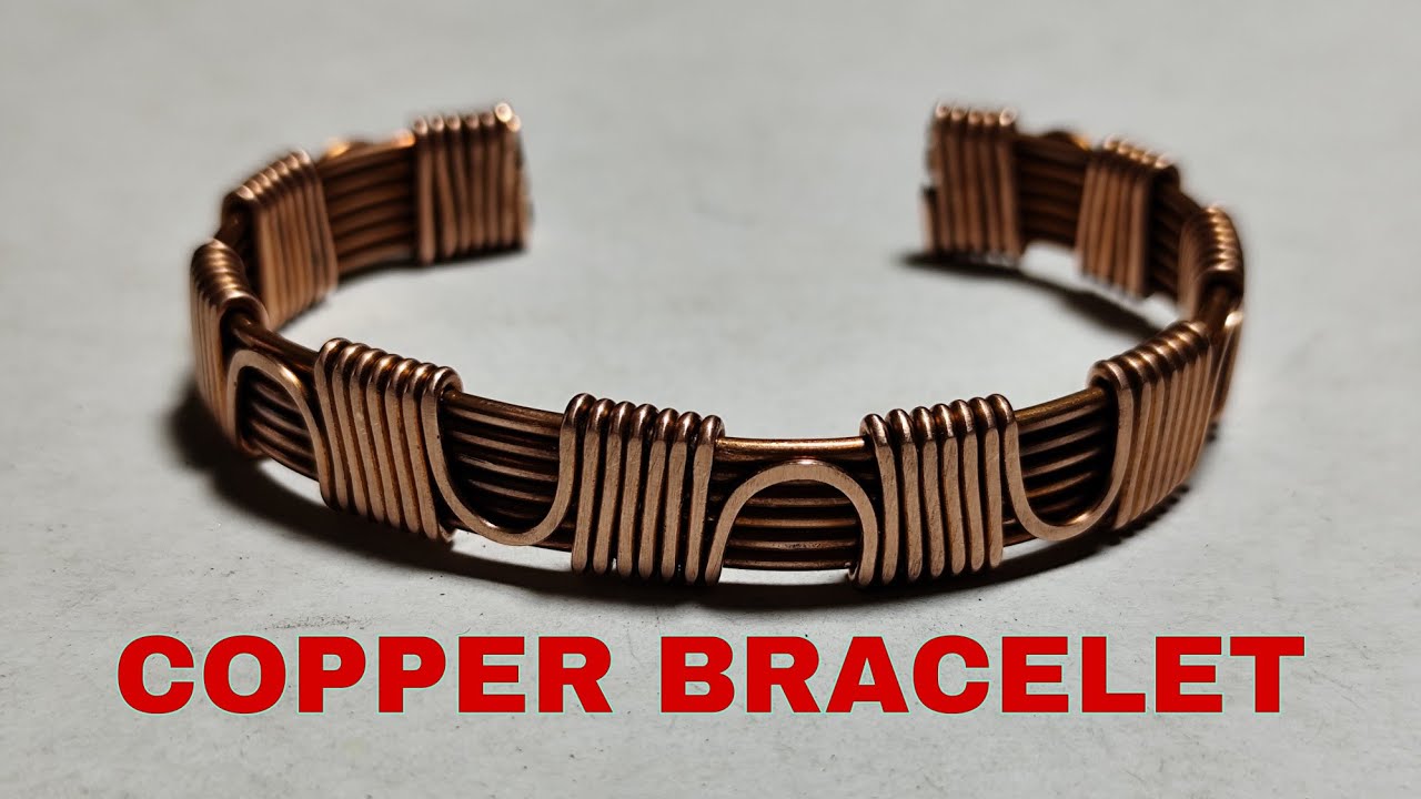 Pulsera de COBRE| COPPER BRACELET| cómo HACER una PULSERA con COBRE envuelto| Pulsera #2