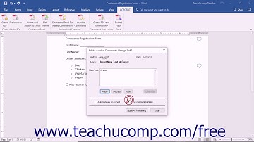 Acrobat Pro DC Importing Acrobat Comments in Word - Adobe Acrobat Pro DC Training Tutorial Course
