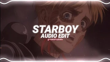 starboy - the weeknd ft. daft punk [edit audio]