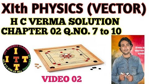 H C Verma Solution Chapter Vector Question Number 7 to 10