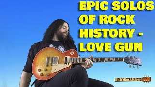 KISS - Love Gun Solo Guitar Lesson! [Epic Solos of Rock History: Part 2]