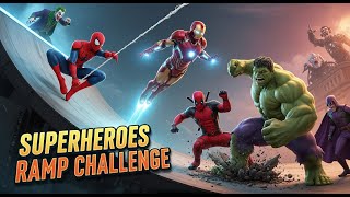 Superheroes Ramp Challenge Compilation  Epic Marvel & DC Action in 3D CGI