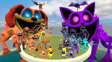 DESTROY EVOLUTION OF SMILING CRITTERS POPPY PLAYTIME CHAPTER 3 in TOXIC HOLE - Garry