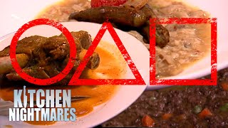 squid game but the next challenge is eating one of these dishes | Kitchen Nightmares
