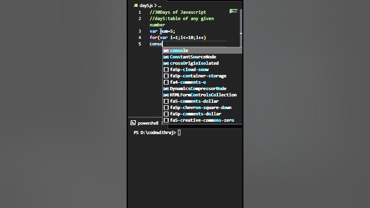 30 days of javascript day5 youtube