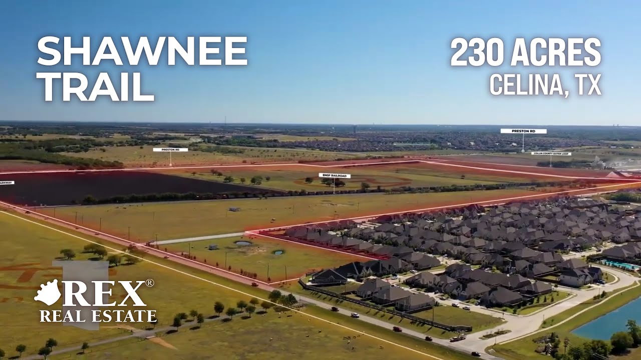Shawnee Trail 230 Acres Land for Sale Celina, Texas YouTube