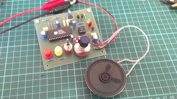 ISD2590 Voice Recorder Kit demonstration