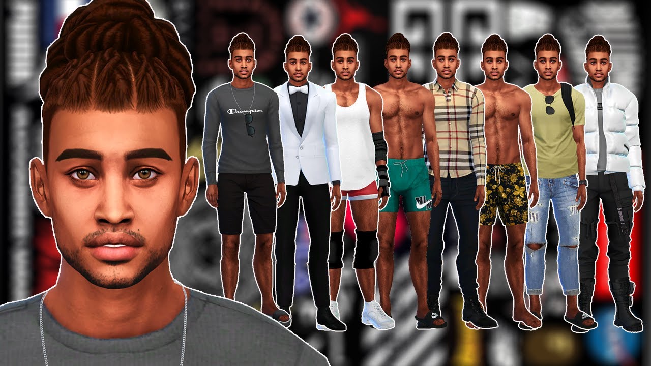 URBAN REALISTIC MALE SIM + CC FOLDER | |The Sims 4 - YouTube