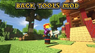 Minecraft 1.16.5 - Back Tools mod screenshot 5