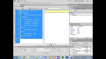 CSS ile Dreamweaver da Sayfa Tasarımı